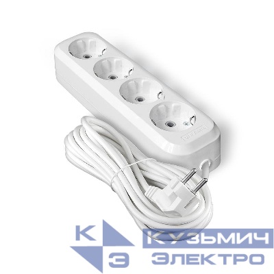 Удлинитель 4х5м с заземл. IP20 Е-304А ПВС 3х1.5 Universal 1731