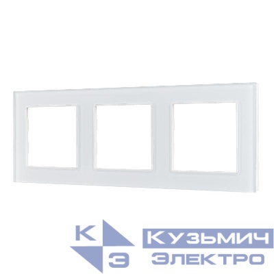 Рамка стеклянная FRM-GLARE-GS-3-WH Arlight 043799