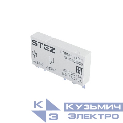 Реле одиночное РПВМ-1-24D-1 СТЭЗ 60103000