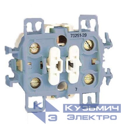 Переключатель перекрестный 1-кл. СП Simon 73 Loft 10А IP20 250В с 3-х мест механизм син. Simon 73251-39