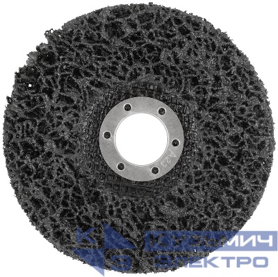 Диск зачистной полимерный посадочный диаметр 22.2мм 115мм черн. FIT 39608