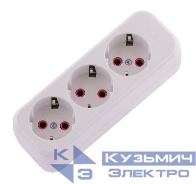 Колодка удлинителя 3-м с заземл. Lila LEZARD 720-0300-301