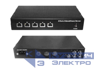 UTP105PV-SV24 Пассивный видео приемник и  узловой сервер 24В 48Вт, 4 - канальный, 100-240 АС РАСПРОДАЖА