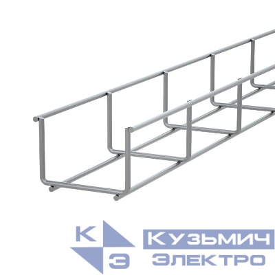 Лоток проволочный 60х60 L3000 сталь 4мм PL60-60-3000 оцинк. КМ LO0660
