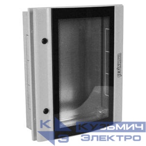 Корпус щита распределительного 600х750х100мм монтажн. панель встраив. прозр. дверца из гнутого стекла метал. сер. Cetinkaya Pano CPD6007510SAM