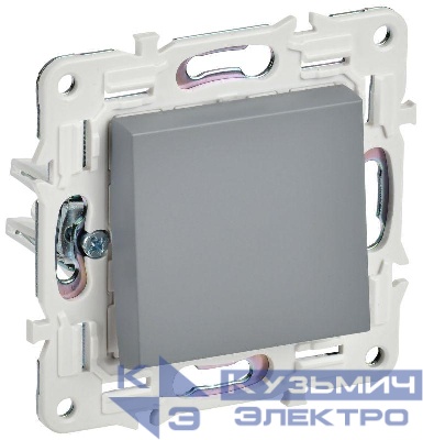 Выключатель проходной 1-кл. SKANDY 10А SK-V02Gr сер. IEK SK-V12-0-10-K03