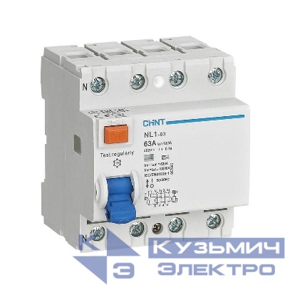 Выключатель дифференциального тока (УЗО) 4п 100А 300мА тип AC-S NL1-100 10кА (R) CHINT 200425