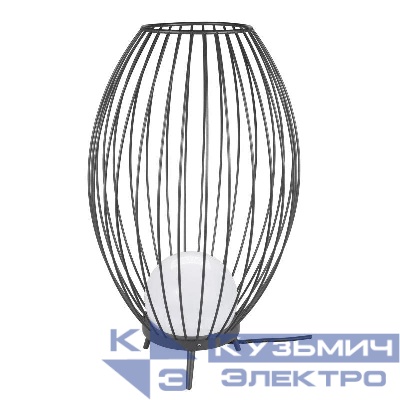Светильник LGD-PEARL-BOLL-H574-12W Warm3000 GR 164deg 230В 12Вт 3000К IP65 ландшафтный метал. Arlight 030005