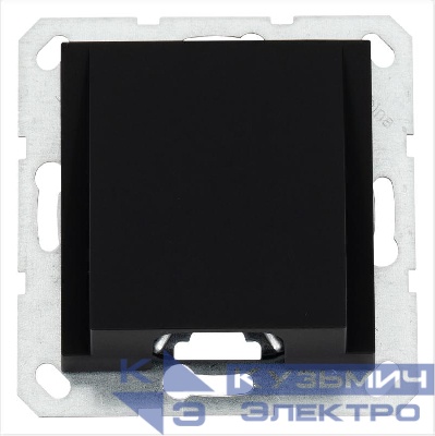 Вывод кабеля механизм черн. матов. soft touch Jasmart G8210PB