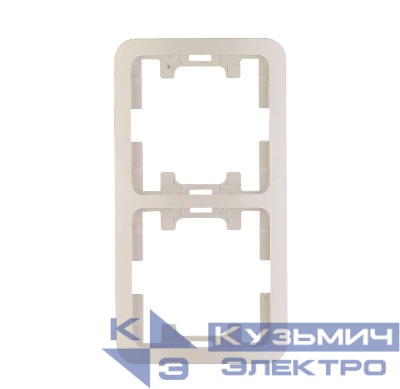 Рамка 2-м Mimoza верт. бел. Makel 22032