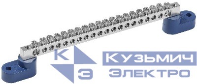 Шина нулевая Ni ШНИ-6х9-20-У2-С на двух угловых изоляторах IEK YNN10-20-C2-K07-N