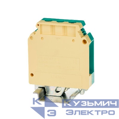 Клемма заземления винтовой зажим 2 точки подключения 35кв.мм DKC KRUSLG-35N