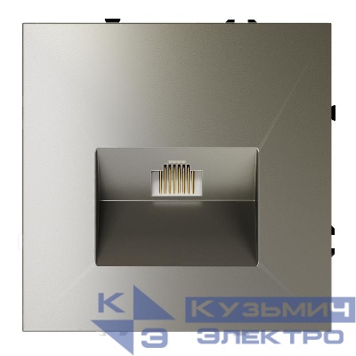 Розетка компьютерная 1-м СП S70 RJ45 кат.6 механизм шелк Voltum VLS060104