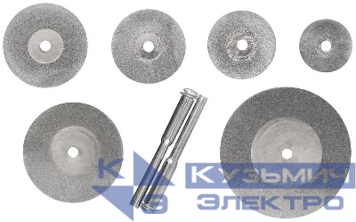 Круги отрезныемини с алмазным напылением 12шт FIT 36489