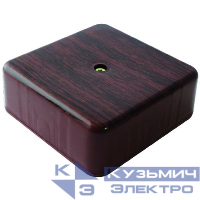 Коробка распаячная 75х75х28мм для кабель-канала темное дерево Урал Пак КР-513140075-056