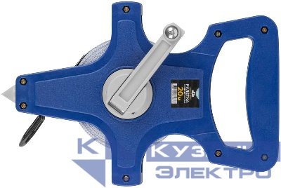 Рулетка геодезическая открытый корпус фибергласовая лента 20м MOS 17771М