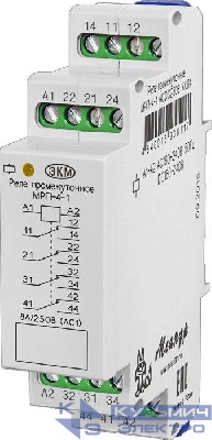 Реле промежуточное МРП-4-1 ACDC230В УХЛ4 4 переключ. контакта коммутируемый ток до 8А Меандр A8302-16938117