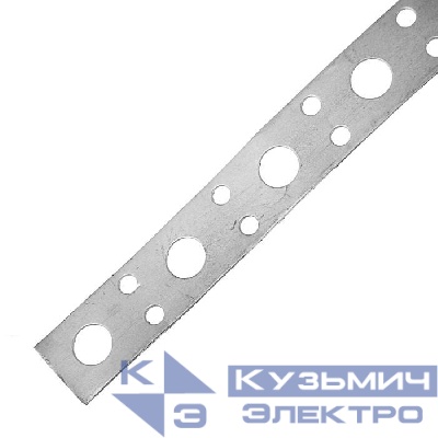 Лента перфорированная прямая 20х0.55 цинк 25м Zitar 123881