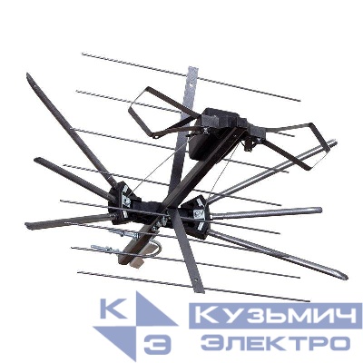 Антенна ТВ наружная "АКТИВНАЯ" для аналогового и цифрового ТВ - DVB-T2 (модель RX-401) Rexant 34-0401