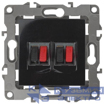 Розетка аудио 2мод. 12-3112-06 черн. ЭРА Б0027466