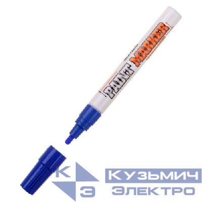 Маркер-краска INDUSTRIAL 4мм нитро-основа син. 305271 MunHwa Б0050786