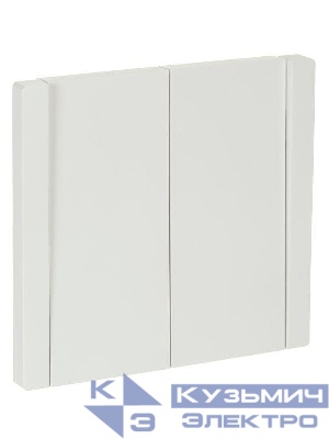 Выключатель 2-кл. СП FORTE&PIANO 10А FP205 бел. IEK FP-V20-0-10-1-K01