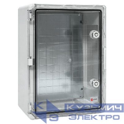 Бокс пластиковый с монтажной платой 400х300х170 IP65 прозр. дверь PROxima EKF PBT65MP003