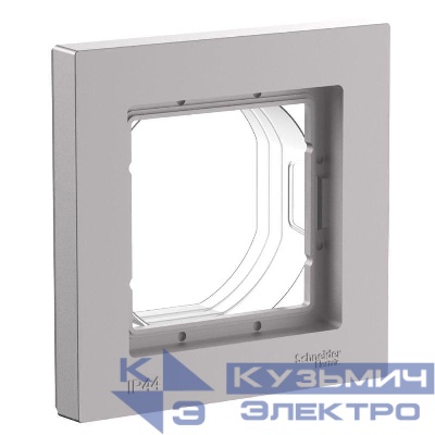 Рамка 1-м AtlasDesign Aqua IP44 алюм. SE ATN440301