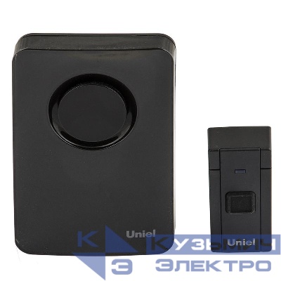 Звонок электронный UDB-092W-R1T1-36S-BL 220В 36 мелодий блист. корпус черн. Uniel UL-00006437