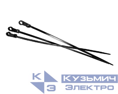 Стяжка нейлоновая 200*3,6 / 100 шт под винт, светостойкая (черная), NETKO Optima "SZ"