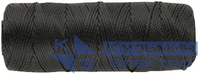 Нить крученая на катушке 1.1ммх100м 680 текс р/н=35кгс черн. FIT 68323
