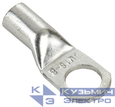 Наконечник медный луженый JGA-16-8 (ТМЛ) (уп.5шт) IEK UNP10-31-O-016-008-05