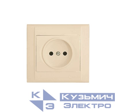 Розетка СП Defne 16А IP20 без заземл. крем. Makel 42010022
