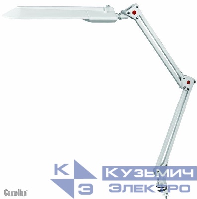 Светильник KD-017C настол. струбцина 230В 11Вт КЛЛ 2G7 бел. Camelion 3279