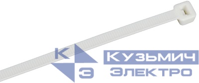 Хомут 4.8х370мм P6.6 самозатухающий бел. (уп.100шт) IEK UHH90-D048-370-100-K01