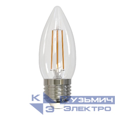 Лампа светодиодная LED-C35-9W/3000K/E27/CL/DIM GLA01TR Air диммир. картон Uniel UL-00005187