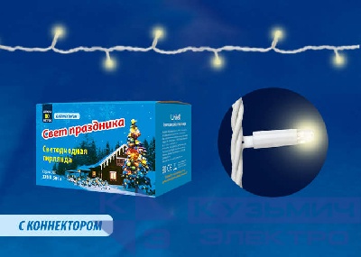 Гирлянда светодиодная ULD-S1000-120/TWK WARM WHITE IP67 с эффектом мерцания Uniel UL-00003685