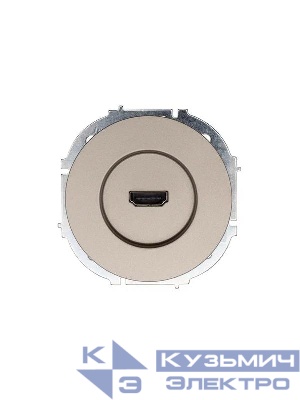 Розетка HDMI 1-м СП OSEN механизм титан LEZARD 743-3788-203
