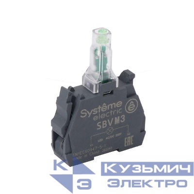 Блок световой светодиодный 230-240В AC зел. SE SBVM3