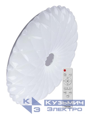 Светильник светодиодный PREMIUM ASTRA 75Вт 230В 3000-6500К 6000лм IP40 500х100мм настенно-потолочный управляемый с пультом ДУ КОСМОС KSAstr75W