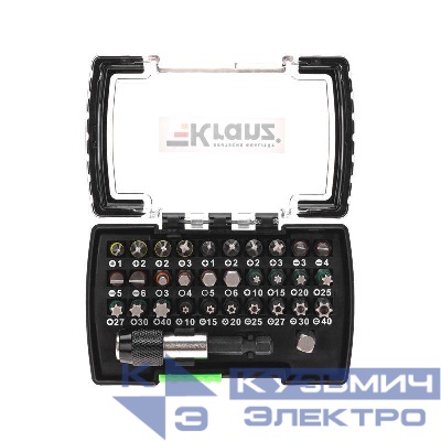 Набор бит с магнитным держателем пластиковый кейс 32 шт Kranz KR-92-0464