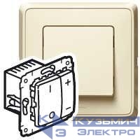 Механизм светорегулятора кнопочного СП Cariva 500Вт сл. кость Leg 773715