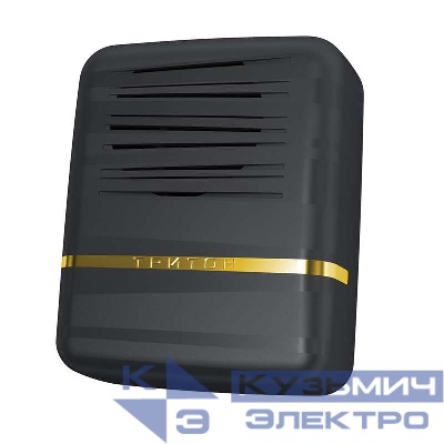 Звонок проводной Элегия трель 220В 80-90дБА черн./зол. МОНОМАХ ЭЗ-03