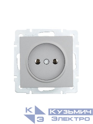 Розетка 1-м СП Vesna без заземл. ПБТ механизм платина LEZARD 742-3588-121B