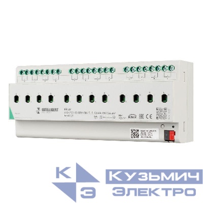 Модуль релейный KNX-7123-82-DRO-DIN (BUS 12х16А KNX Secure) IP20 пластик INTELLIGENT ARLIGHT 041227