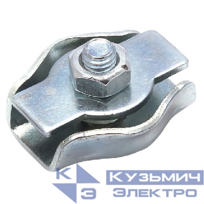 Зажим троса стальной d4мм Simplex (уп.100шт) Промрукав PR08.4028