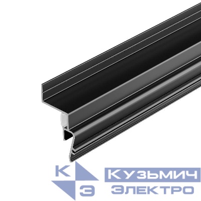 Профиль STRETCH-SHADOW-2000 BLACK (A2-CONTOUR-PRO) L2000 алюм. Arlight 039510