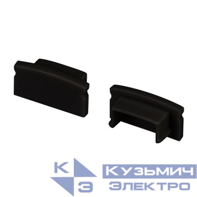 Заглушка LINE-1708 BLACK глухая пластик Arlight 040316