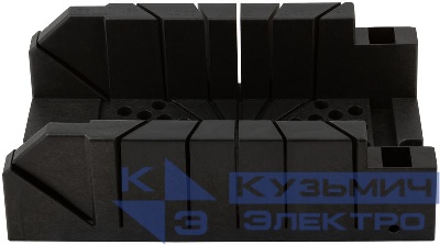 Стусло пластиковое без пилы черное 310ммх120мм+2 эксцентрика профи FIT 41255