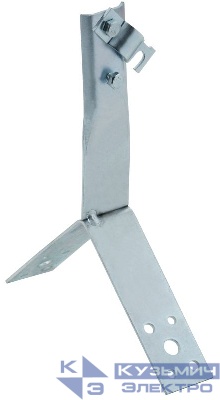 Держатель проводника круглого 6-10мм конька винт. H=100мм оцинк. сталь HDZ IEK ZDP80-14-4-16-100